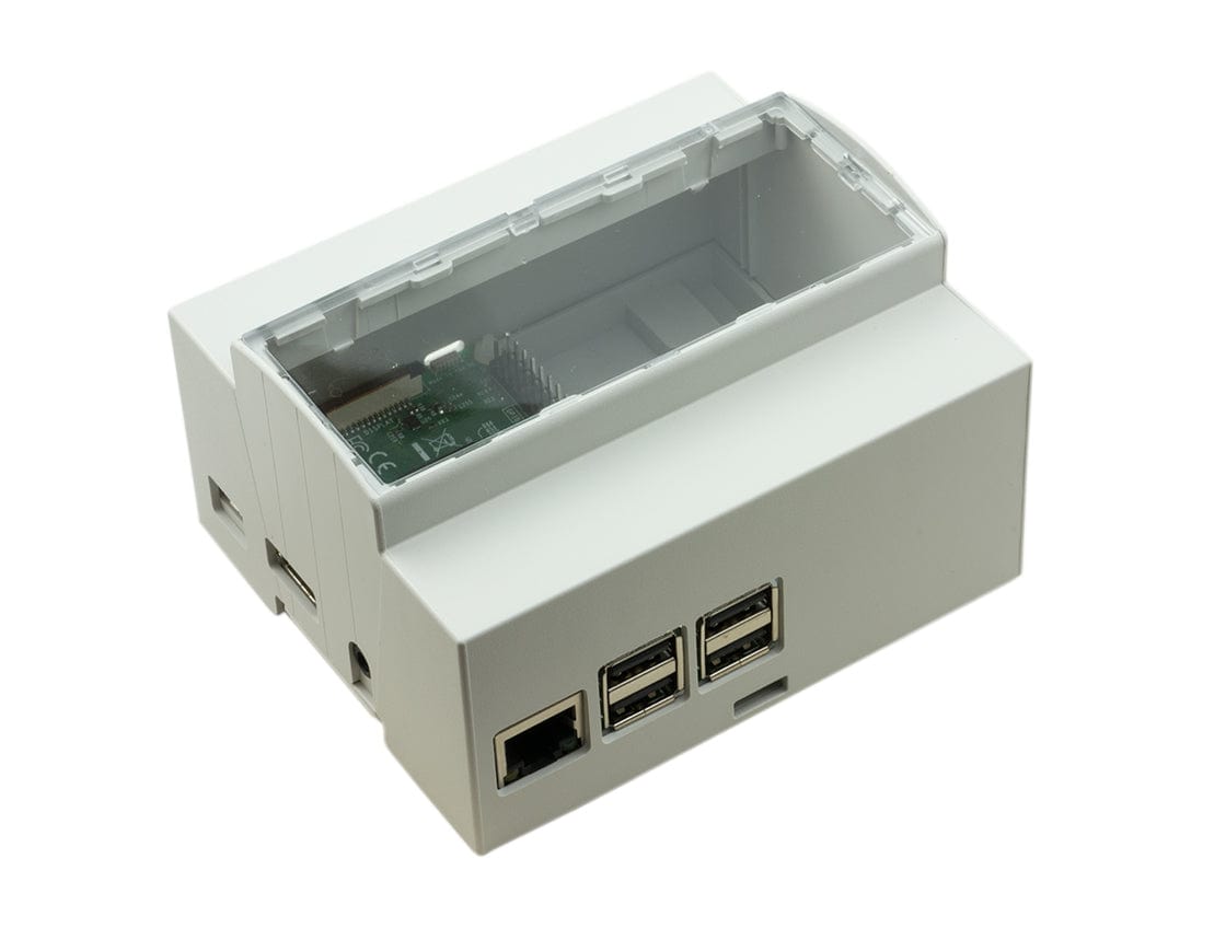 Hitaltech - Raspberry Pi 3 DIN Rail Case (6M Modulbox) - The Pi Hut
