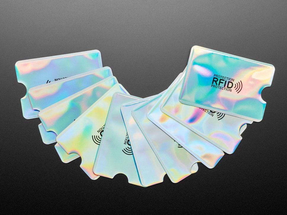 Holographic RFID Blocking Card Holders (10-pack) - The Pi Hut