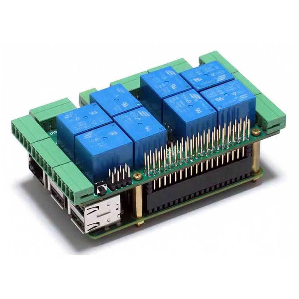Home Automation 8-Layer Stackable HAT for Raspberry Pi - The Pi Hut
