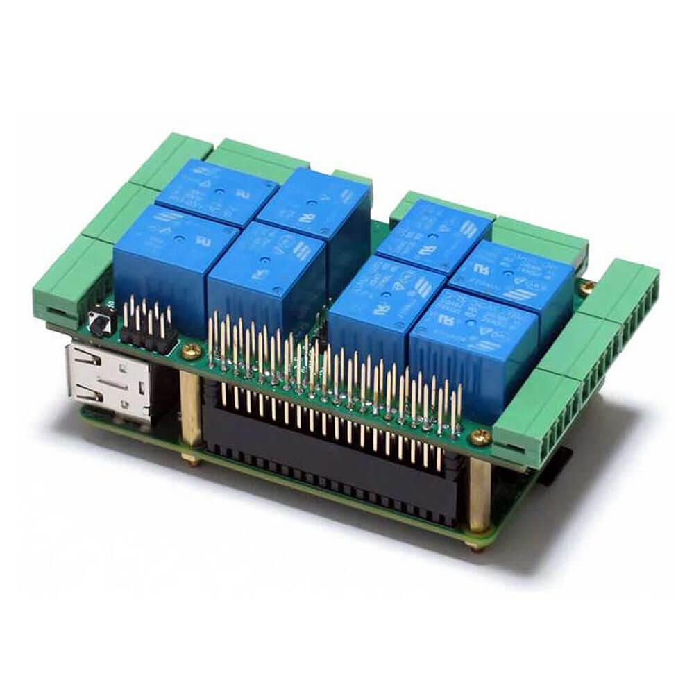 Home Automation 8-Layer Stackable HAT for Raspberry Pi - The Pi Hut