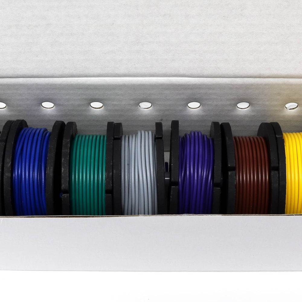 Hook-up Wire Spool Set - 22AWG Stranded-Core - 10 x 25ft - The Pi Hut