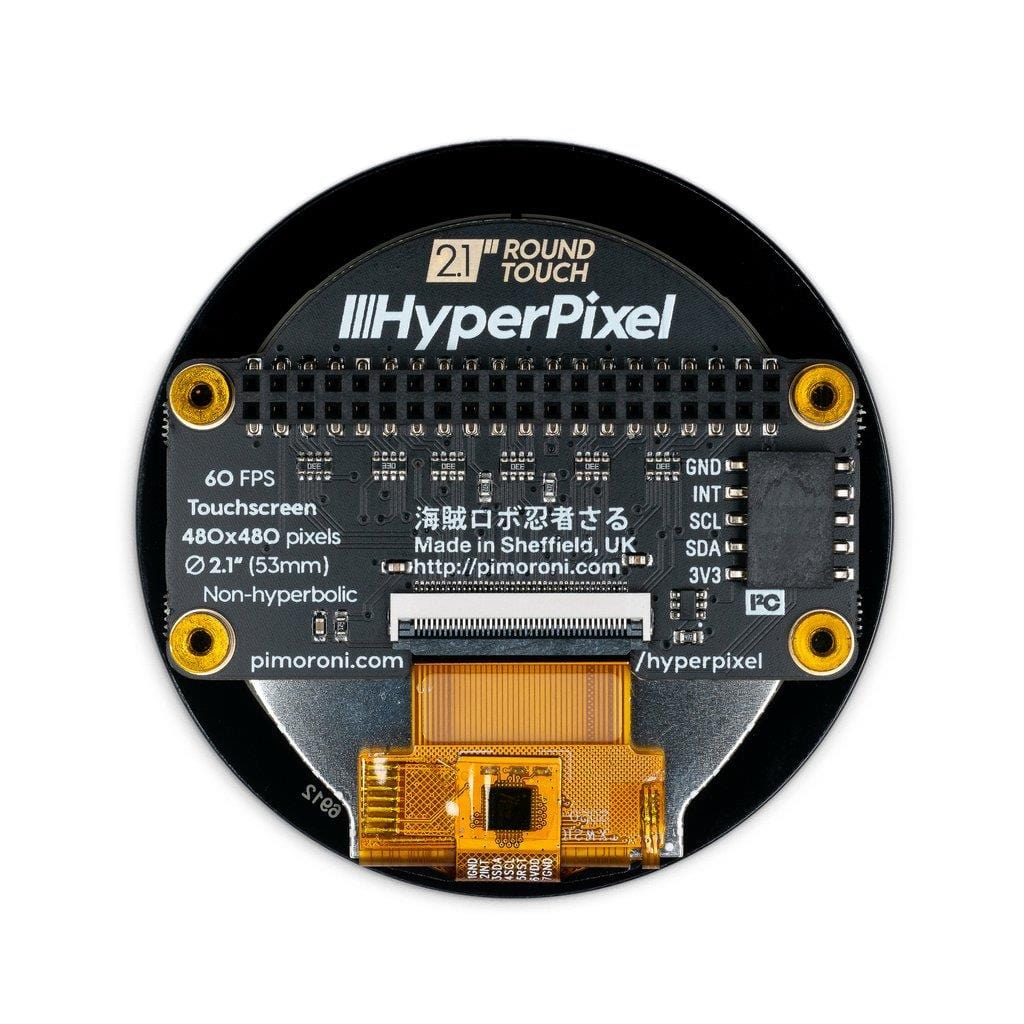 HyperPixel 2.1 Round - Hi-Res Display for Raspberry Pi - The Pi Hut