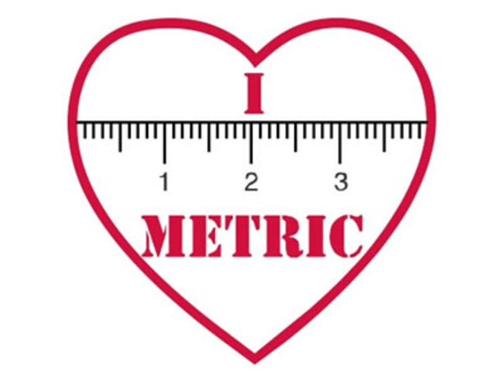 I "heart" METRIC - Sticker! - The Pi Hut