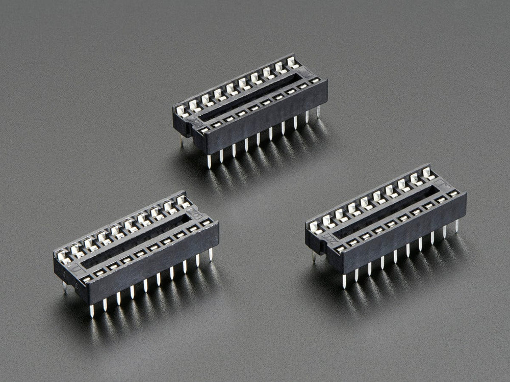 IC Socket - for 20-pin 0.3" Chips - Pack of 3 - The Pi Hut