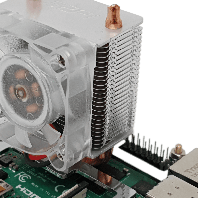 Ultra Thin Ice Tower Cooler Cooling Fan for Raspberry Pi 4 Model B CPU –  52Pi Store