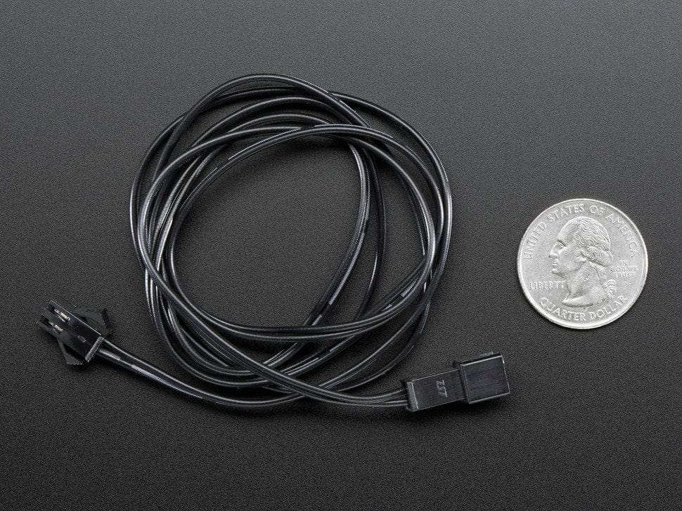 In-line power cable 1 meter long extension cord (for EL wire) - The Pi Hut