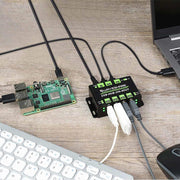 Industrial Grade Dual-Host USB Hub (4x USB 2.0) - The Pi Hut