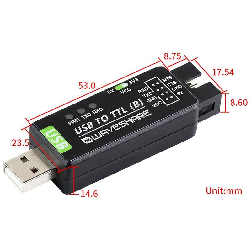 Industrial USB to TTL Converter (CH343G) - The Pi Hut