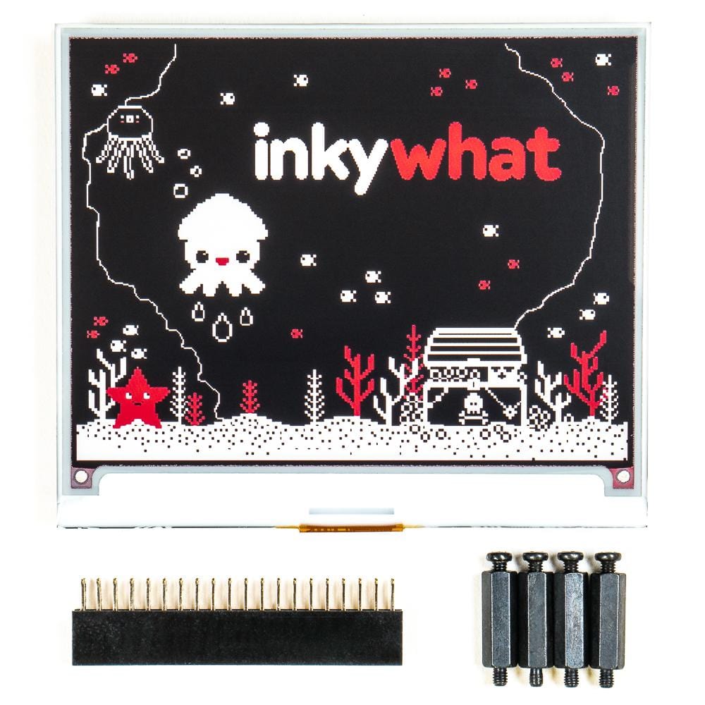 Inky wHAT (ePaper/eInk/EPD) - Red/Black/White - The Pi Hut