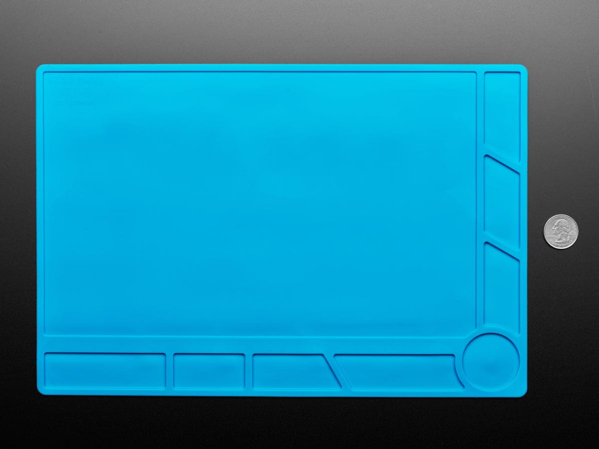 Insulated Silicone Rework Mat - 34cm x 23cm x 4mm Work Surface - The Pi Hut