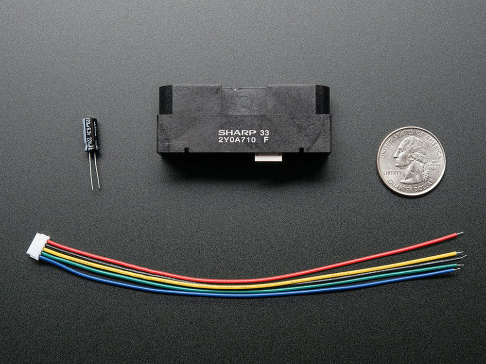 IR Distance Sensor - Includes Cable (100cm-500cm) - The Pi Hut