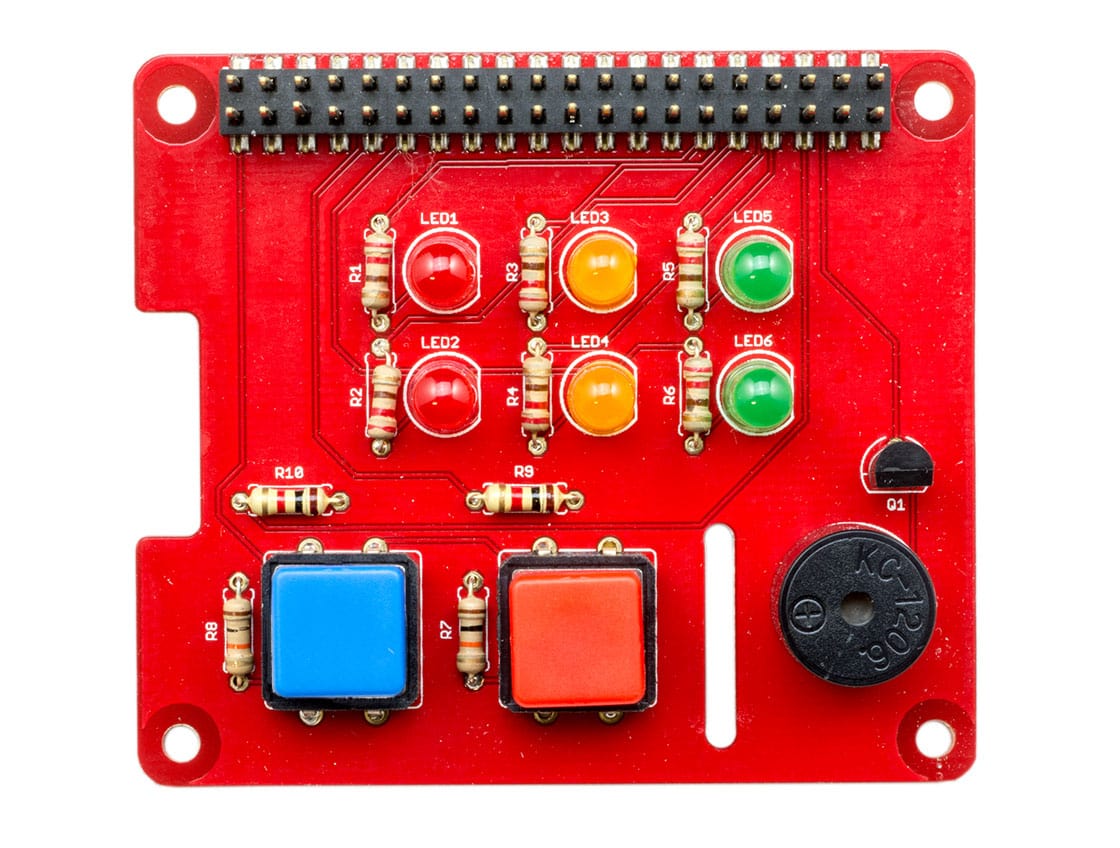 JAM HAT (LED & Buzzer Board) - The Pi Hut