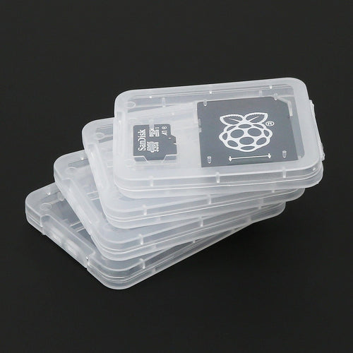 Jewel Cases for MicroSD Cards/SD Adapters (4-pack) - The Pi Hut