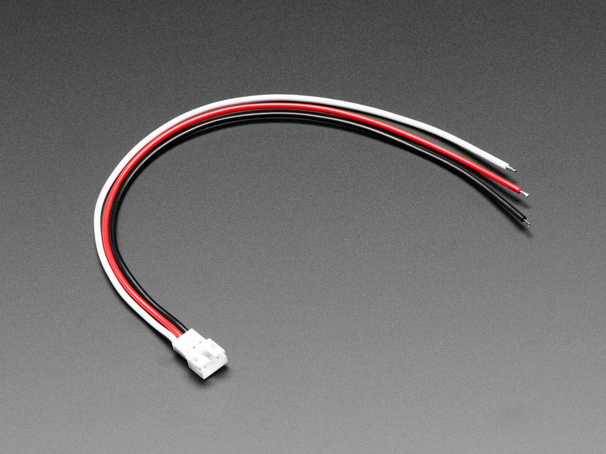 JST PH 3-Pin Socket to Color Coded Cable - 200mm - The Pi Hut