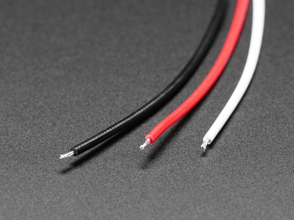 JST PH 3-Pin Socket to Color Coded Cable - 200mm - The Pi Hut