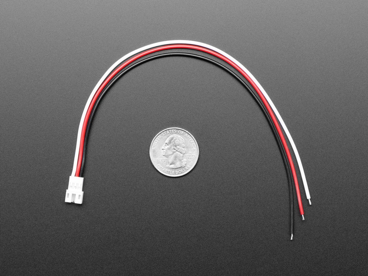 JST PH 3-Pin Socket to Color Coded Cable - 200mm by The Pi Hut - The Pi Hut