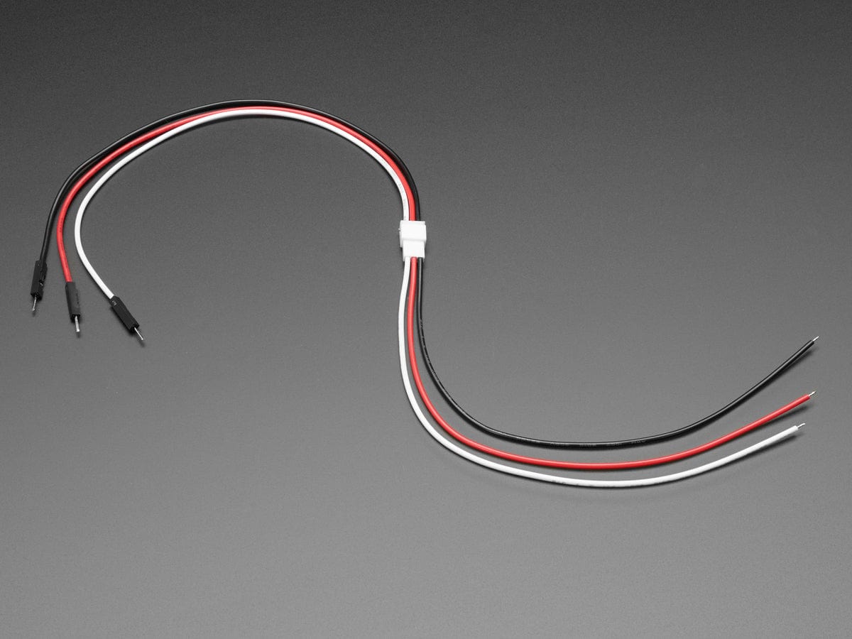 JST PH 3-Pin Socket to Color Coded Cable - 200mm by The Pi Hut - The Pi Hut
