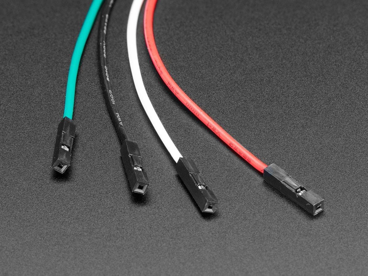 JST PH 4-Pin to Female Socket Cable - I2C STEMMA Cable - 200mm - The Pi Hut