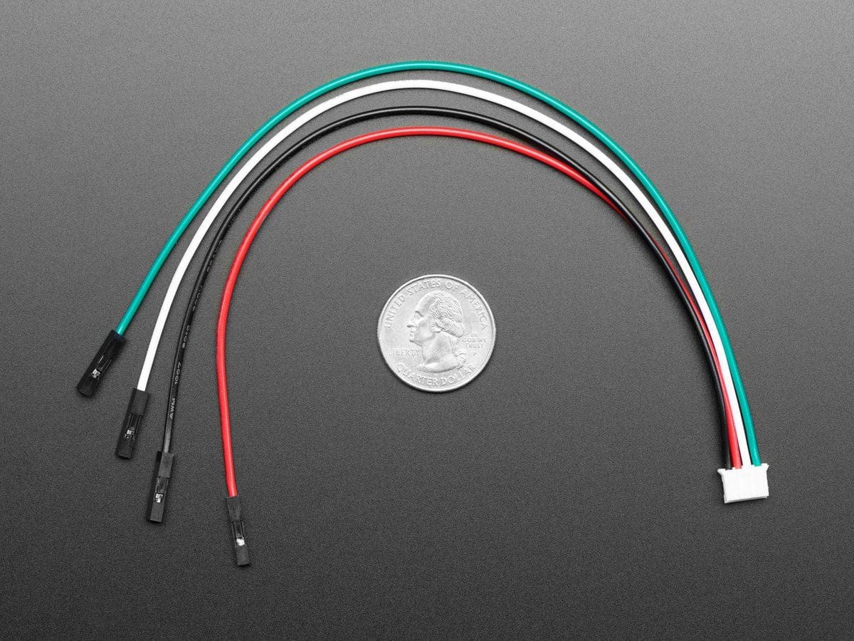 JST PH 4-Pin to Female Socket Cable - I2C STEMMA Cable - 200mm - The Pi Hut