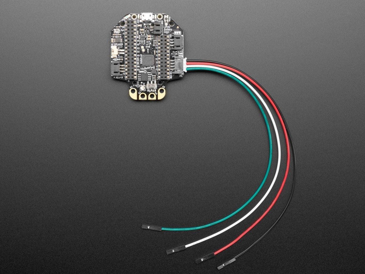 JST PH 4-Pin to Female Socket Cable - I2C STEMMA Cable - 200mm - The Pi Hut