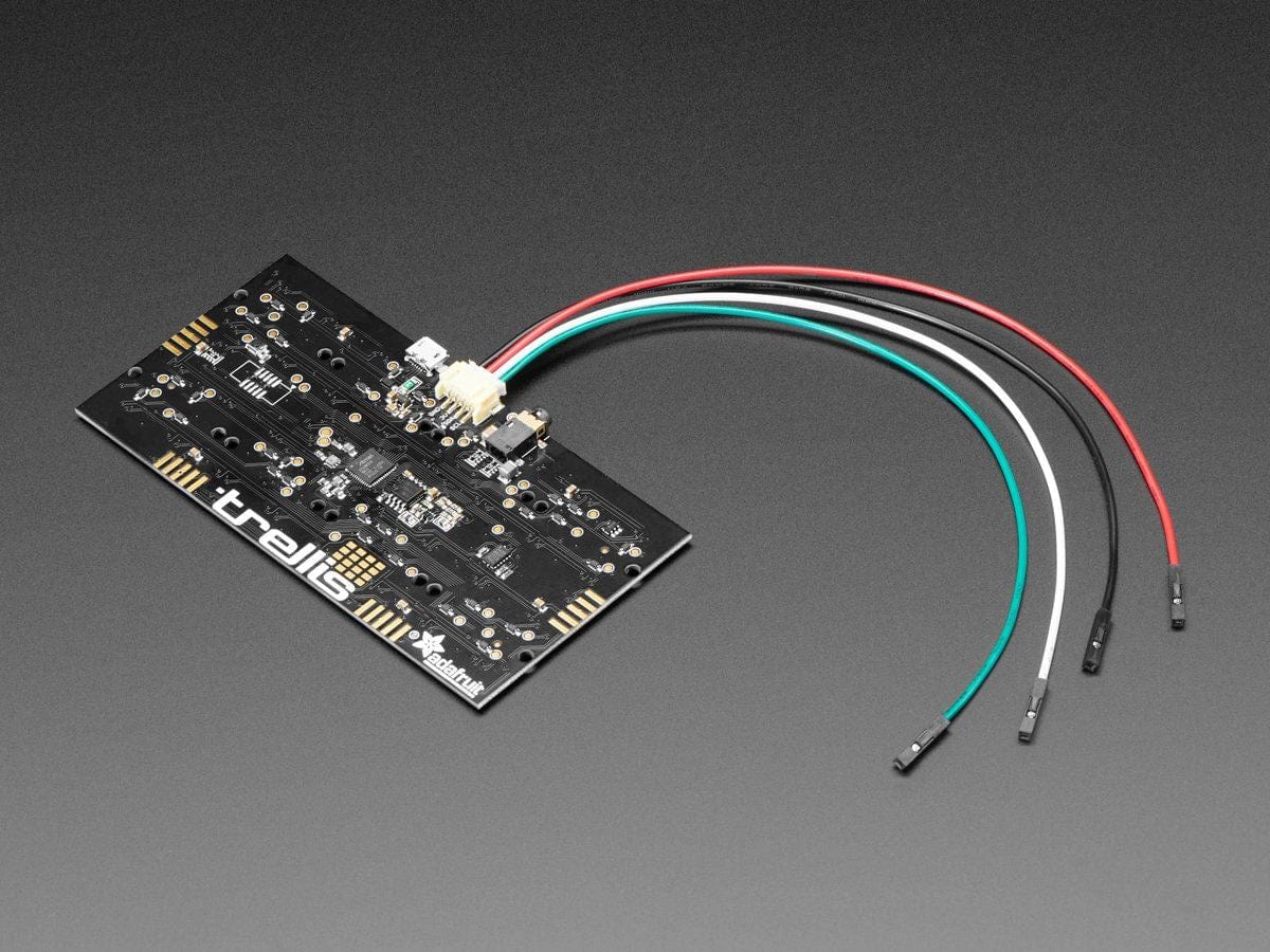 JST PH 4-Pin to Female Socket Cable - I2C STEMMA Cable - 200mm - The Pi Hut