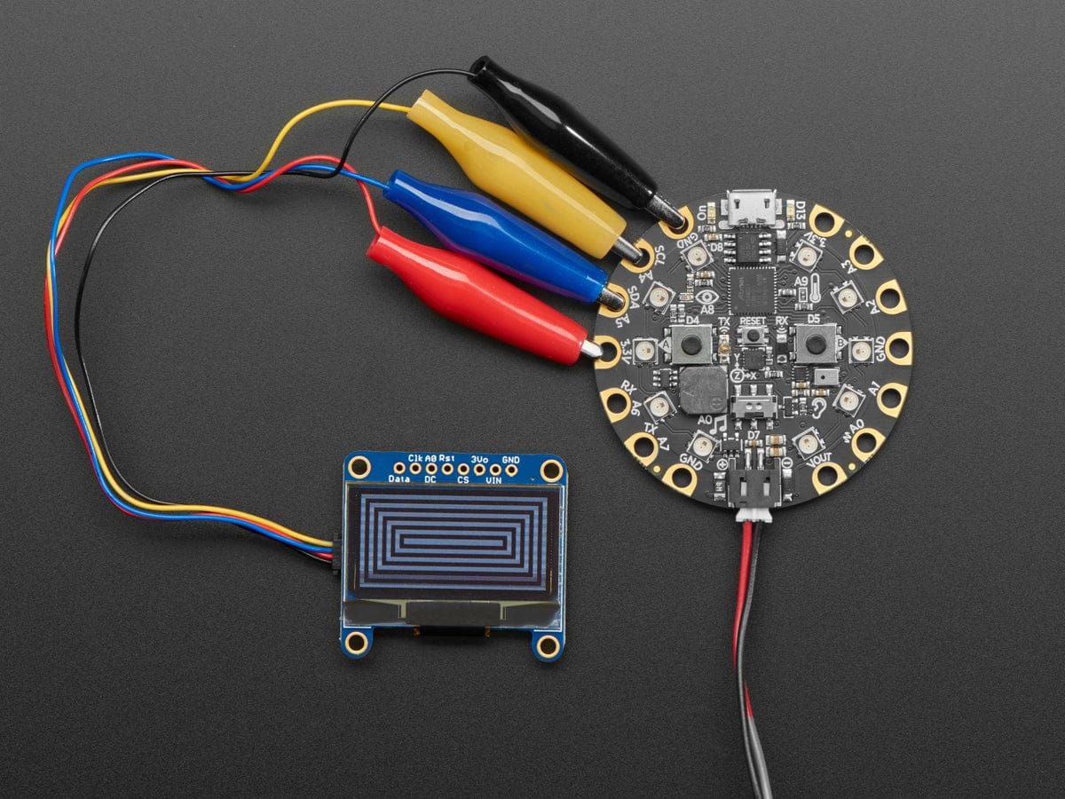 JST SH 4-pin Cable with Alligator Clips - STEMMA QT / Qwiic - The Pi Hut