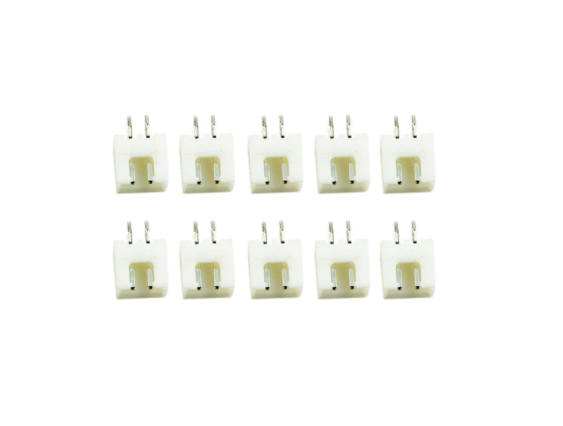 JST-XH 2 Pin Header for Quick-Connect Wires (10 Pack) - The Pi Hut