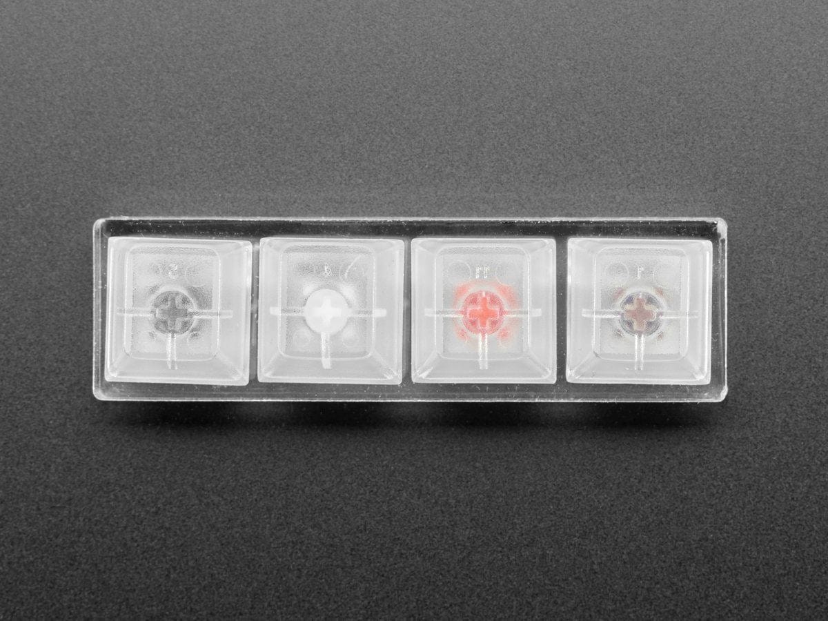 Kailh Mechanical Four Key Tester: White Black Red Brown Switches - The Pi Hut