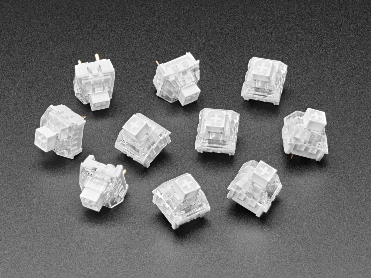 Kailh Mechanical Key Switches - Clicky White - 10 pack - The Pi Hut