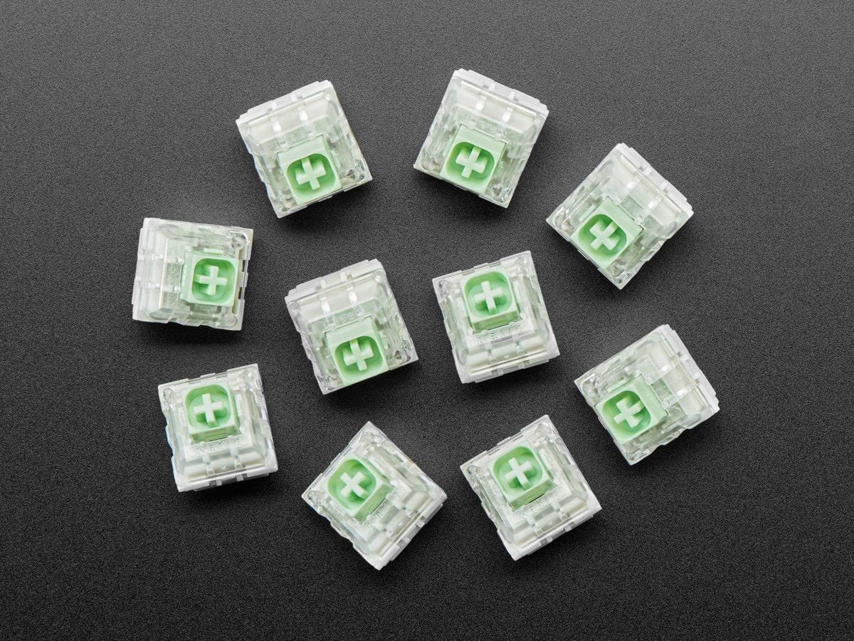 Kailh Mechanical Key Switches - Thick Click Jade Box - 10 pack (Cherry MX Compatible) - The Pi Hut