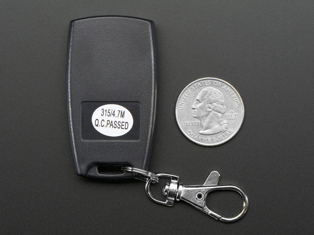 Keyfob 4-Button RF Remote Control - 315MHz - The Pi Hut