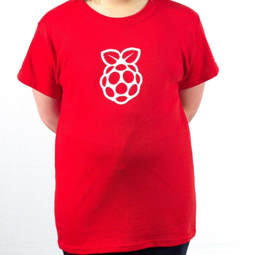 Kids Red Raspberry Pi Logo T-shirt - The Pi Hut