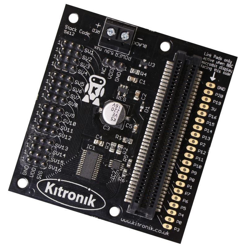 Kitronik 16 Servo Driver Board for the BBC micro:bit - The Pi Hut