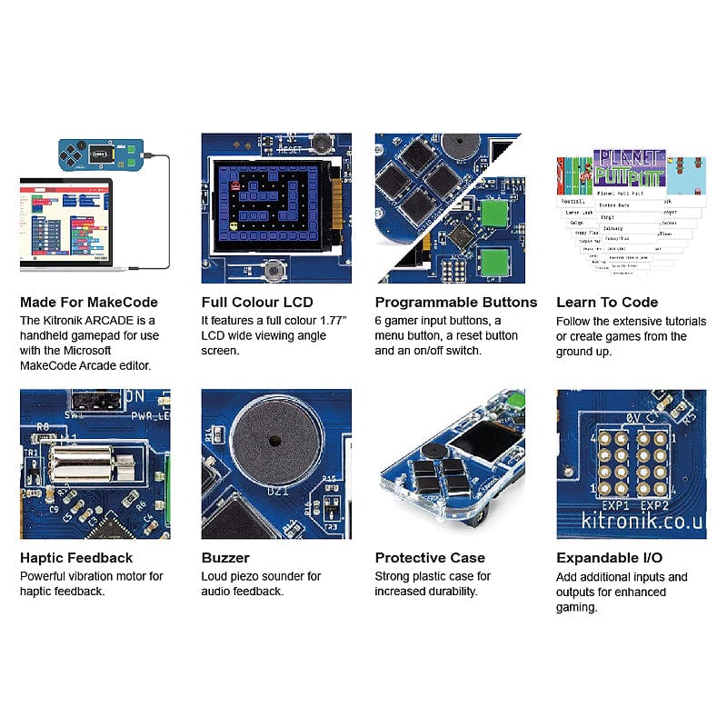 Kitronik ARCADE for MakeCode Arcade - The Pi Hut