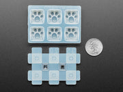 Kitty Paw Silicone Keycap Molds - MX Compatible Switches - The Pi Hut