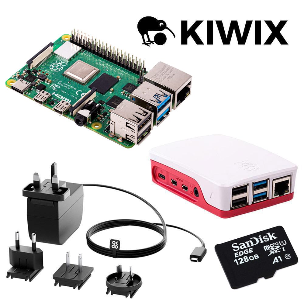 Kiwix Raspberry Pi 4 Hotspot Kit - The Pi Hut