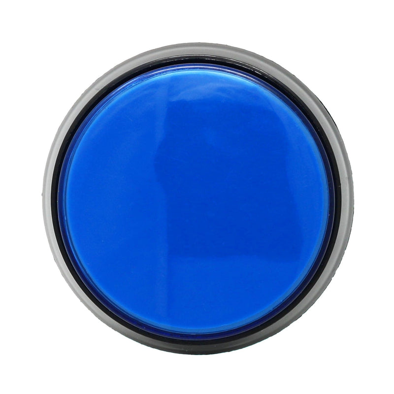 Large Arcade Button with LED - 60mm Blue - The Pi Hut
