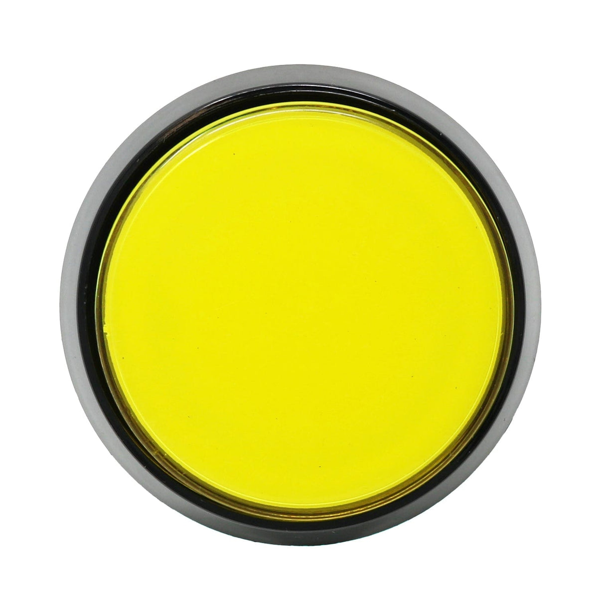 Large Arcade Button Large Arcade Button with LED - 60mm Yellow - The Pi Hut
