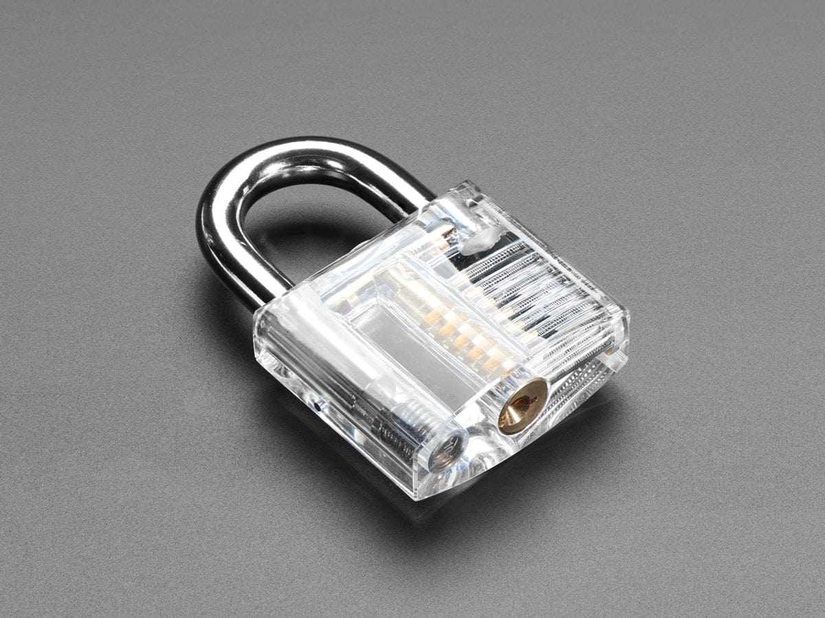 Large Clear Practice Padlock - The Pi Hut