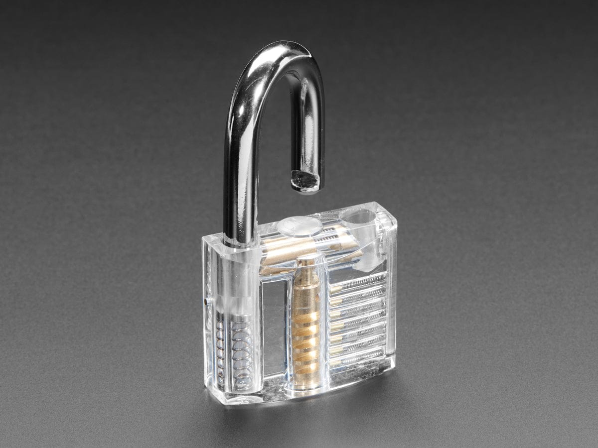 Large Clear Practice Padlock - The Pi Hut