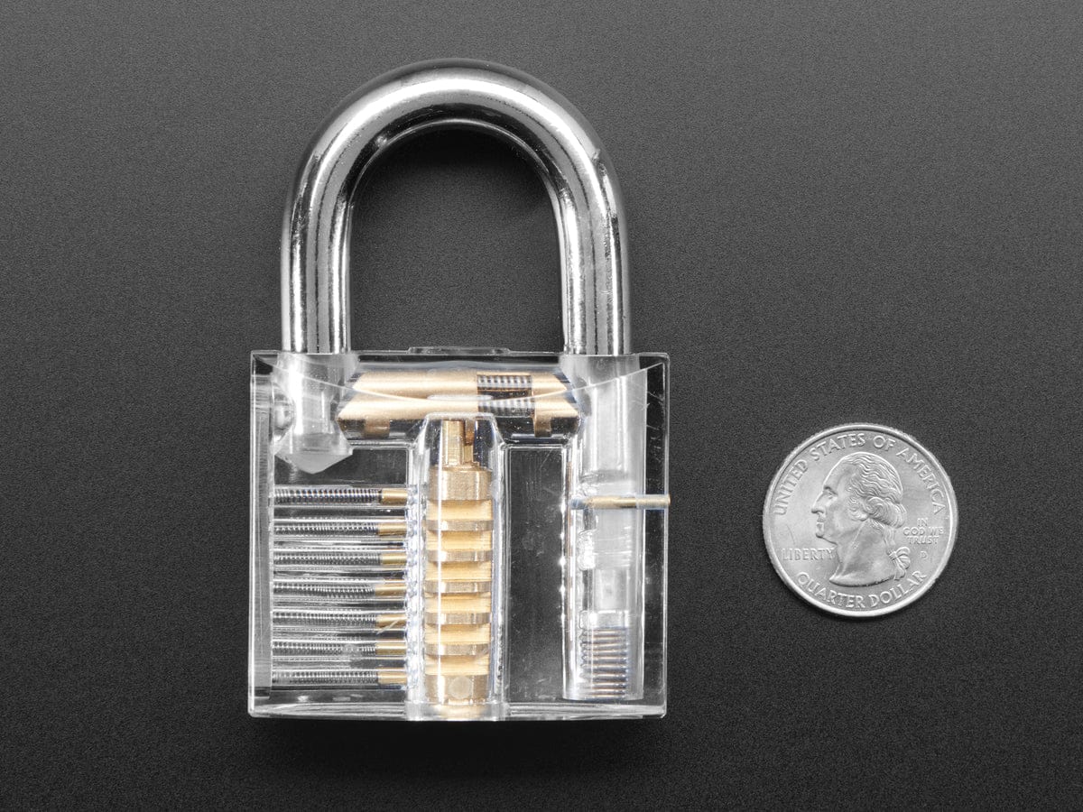 Large Clear Practice Padlock - The Pi Hut