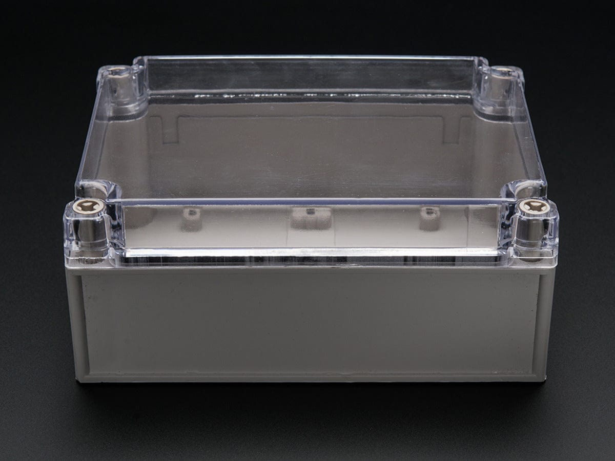 Large Plastic Project Enclosure - Weatherproof with Clear Top - The Pi Hut