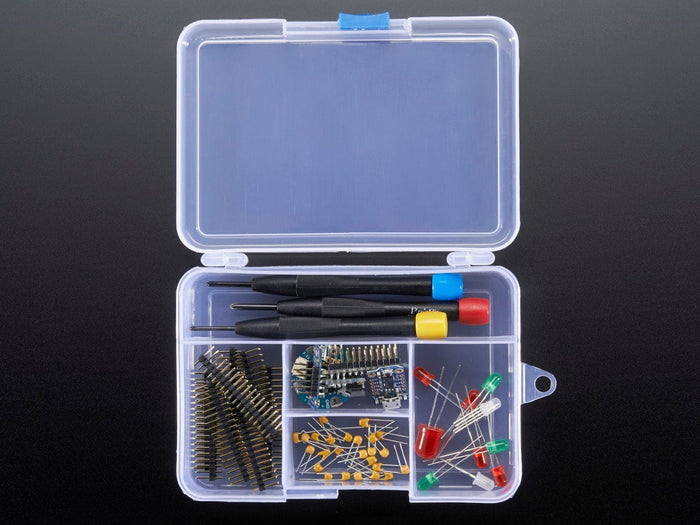 Latching 5-Compartment Storage Box - The Pi Hut