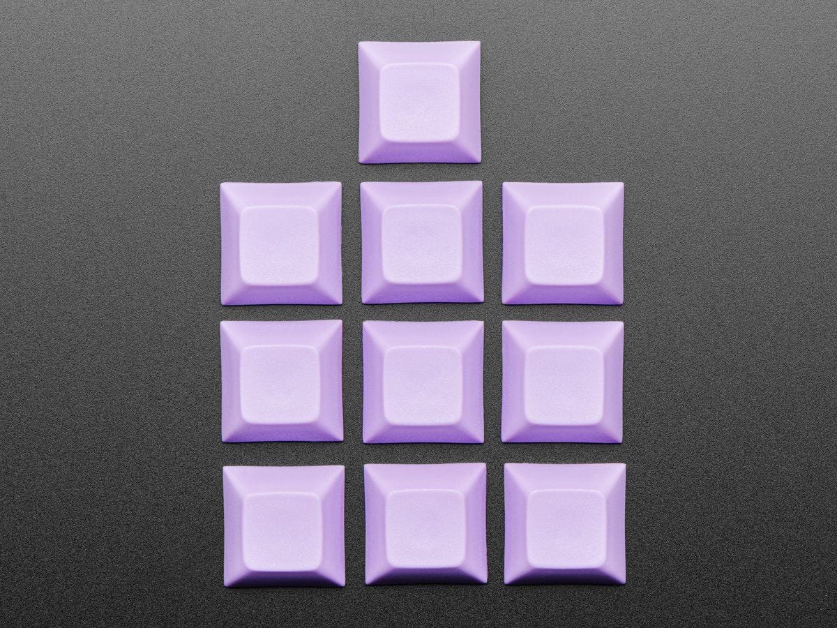 Lavender DSA Keycaps for MX Compatible Switches - 10 pack - The Pi Hut