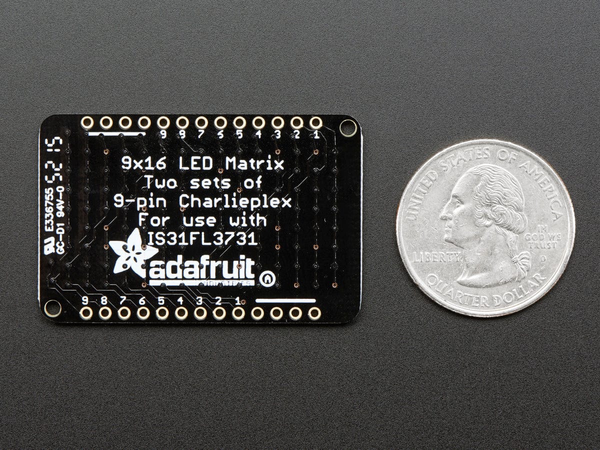 LED Charlieplexed Matrix - 9x16 LEDs - Green - The Pi Hut