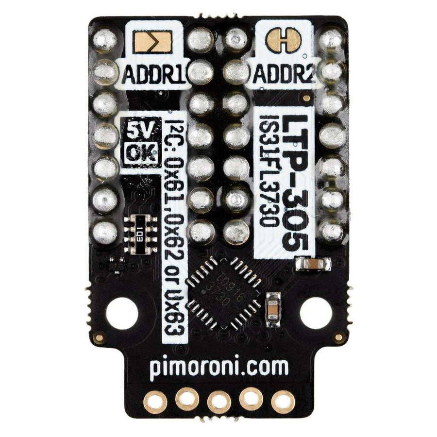 Pimoroni LED Dot Matrix Breakout (Verde): 2 Display LED 5x7 Retrò Per Raspberry Pi | I2C, 3V-5V, Preassemblato - 3