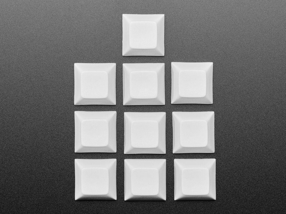 Light Gray DSA Keycaps for MX Compatible Switches - 10 pack - The Pi Hut