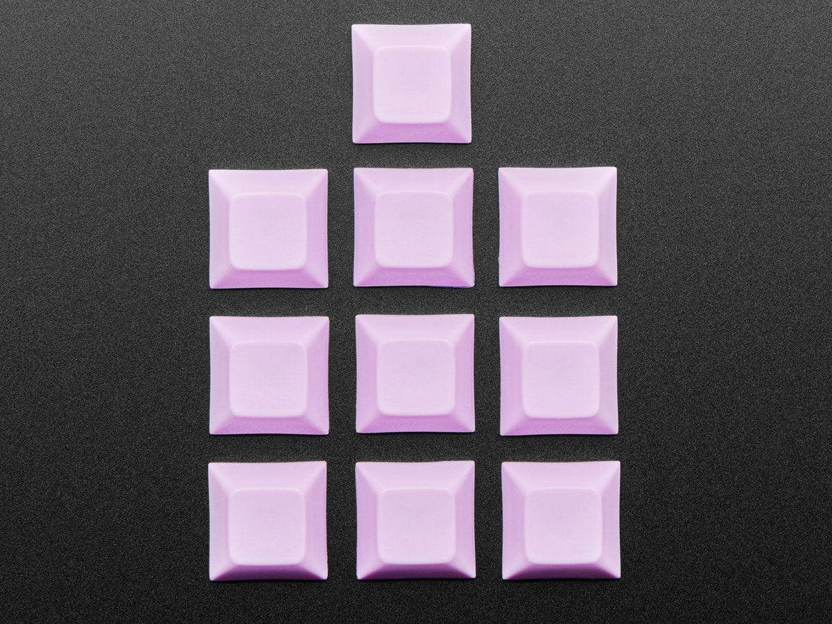 Light Purple DSA Keycaps for MX Compatible Switches - 10 pack - The Pi Hut