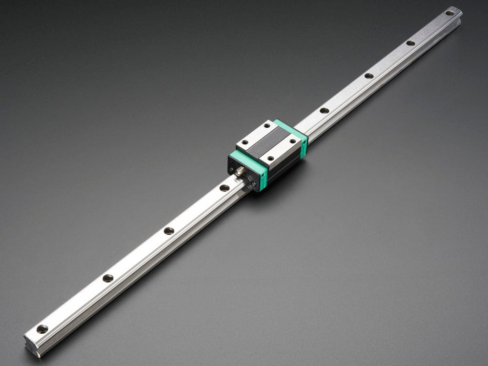 Linear Bearing Supported Slide Rail - 15mm wide - 500mm long - The Pi Hut