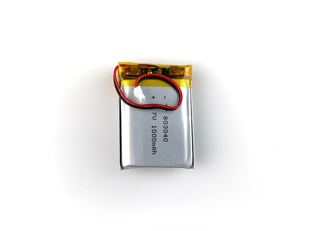 Lithium Ion Polymer LiPo Battery - 3.7V 1000mAh - The Pi Hut